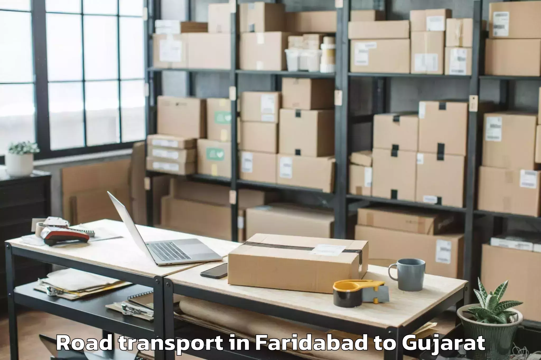 Book Faridabad to Rajkot Road Transport